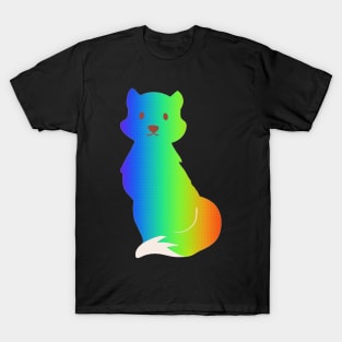 Colourful fox pattern - Rainbow T-Shirt